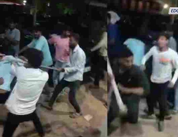 विद्यापीठात निवडणुकीपूर्वी तुफान हाणामारी; दोन गट कॅम्पसमध्येच एकमेकांना थेट भिडले