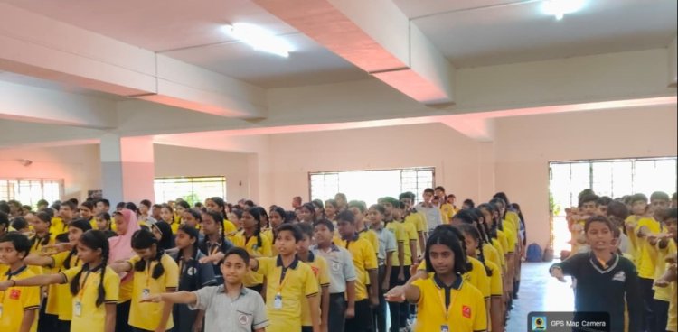 एमईएस इंग्लिश मीडियम स्कूलमध्ये राष्ट्रीय क्रीडा दिन उत्साहात