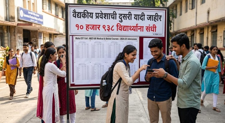 वैद्यकीय प्रवेशाची दुसरी यादी जाहीर; १० हजार ९३८ विद्यार्थ्यांना संधी