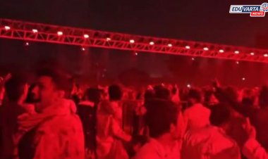 कॉलेजच्या दांडिया कार्यक्रमात मोठी दुर्घटना! लोखंडी सांगाडा कोसळून एका तरुणीचा जागीच मृत्यू, १७ विद्यार्थी जखमी