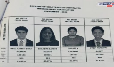 सीए इंटरमिजिएट निकाल जाहीर; मुंबईचा नील शाह आणि नाशिकची चांदक साक्षी देशात अव्वल