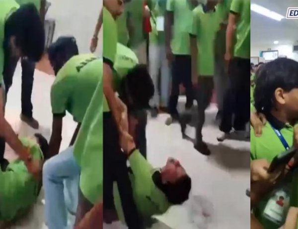 कोटातील 'ॲलन इन्स्टिट्यूट'मध्ये विद्यार्थ्यावर बंदुकीने डोक्यात व चेहऱ्यावर वार; घटनेचा व्हिडिओ व्हायरल